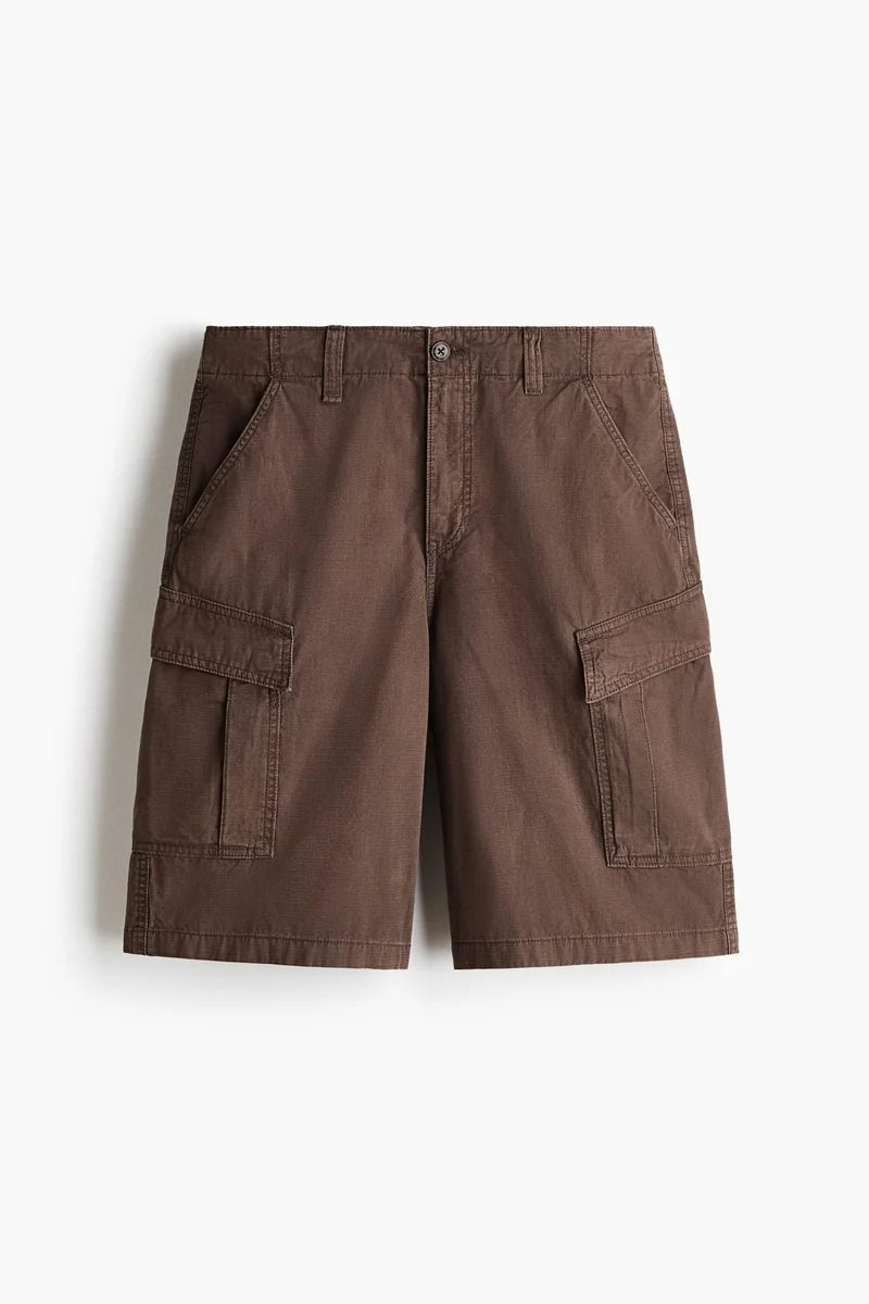 H&M  Loose Fit Cotton cargo shorts for Men | Best Price UAE