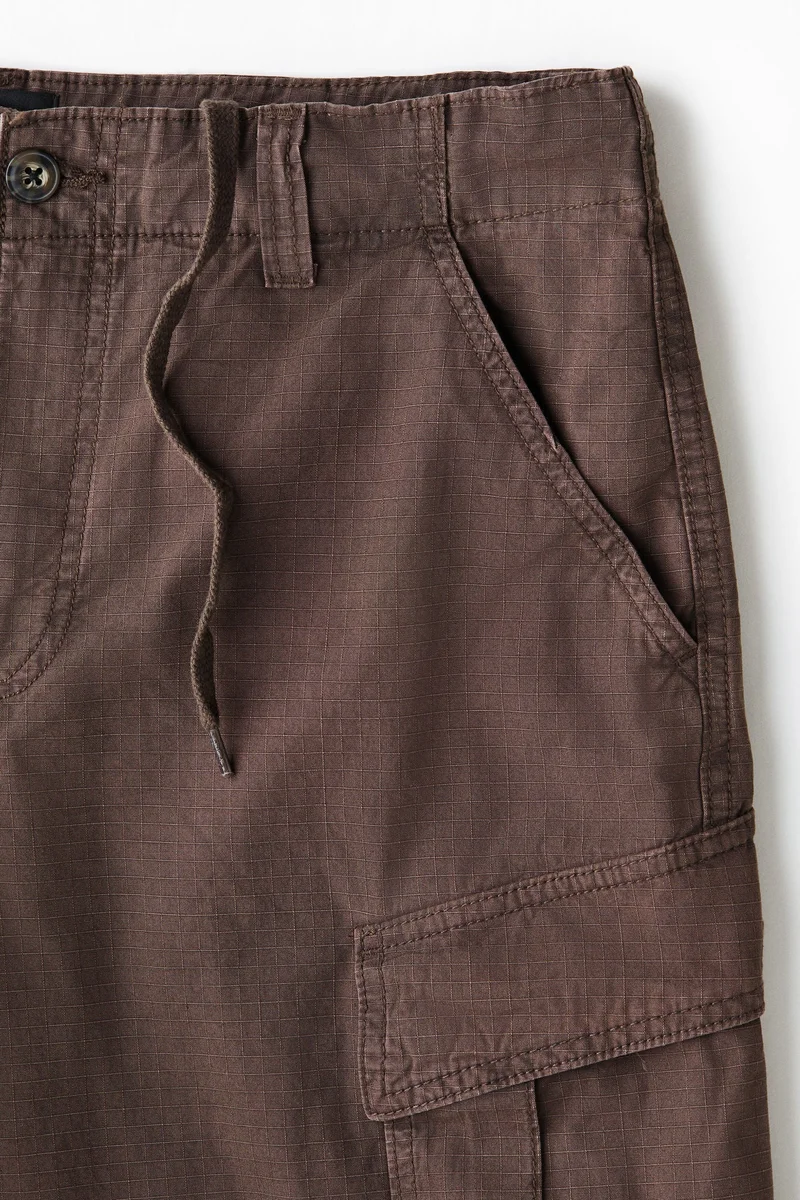 H&M  Loose Fit Cotton cargo shorts for Men | Best Price UAE