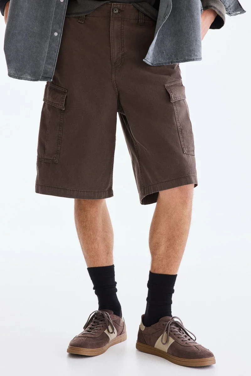 H&M Loose Fit Cotton cargo shorts