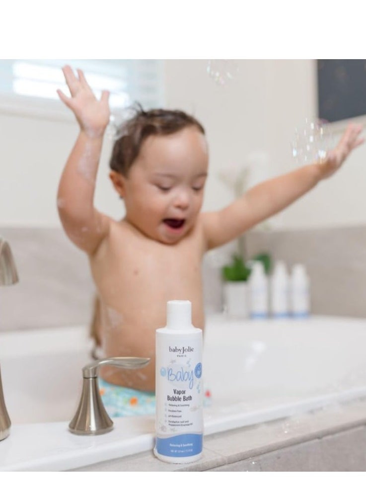 Baby Jolie Baby Jolie Vapor Bubble Bath - Baby & Kids Bathing Aromatherapy for Stuffy Nose and Cough Relief, Made with Eucalyptus and Peppermint Extract, Natural Essential Oils, 7.5 oz  - Image 3