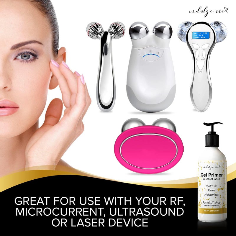 IndulgeMe Conductive Gel - Facial Hydrating Leave-On Gel Primer, Hyaluronic Acid, Collagen Peptide, Niacinamide, Vitamin E, Gold Foil - Image 3