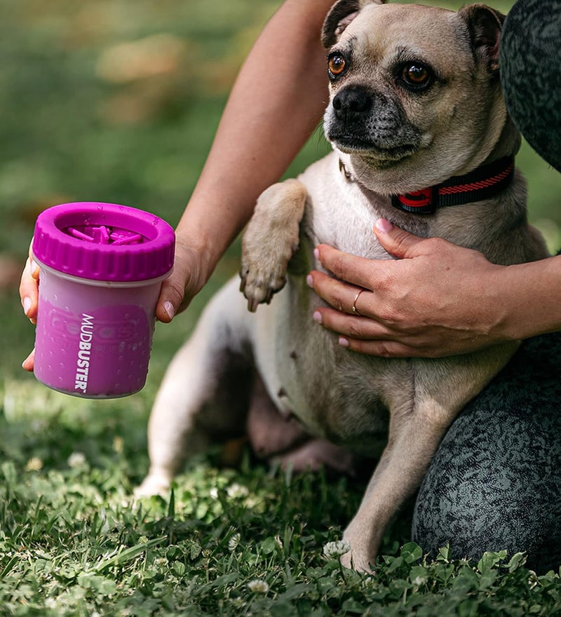 Dexas mudbuster portable dog paw washer/paw cleaner, small, fuchsia - Image 5