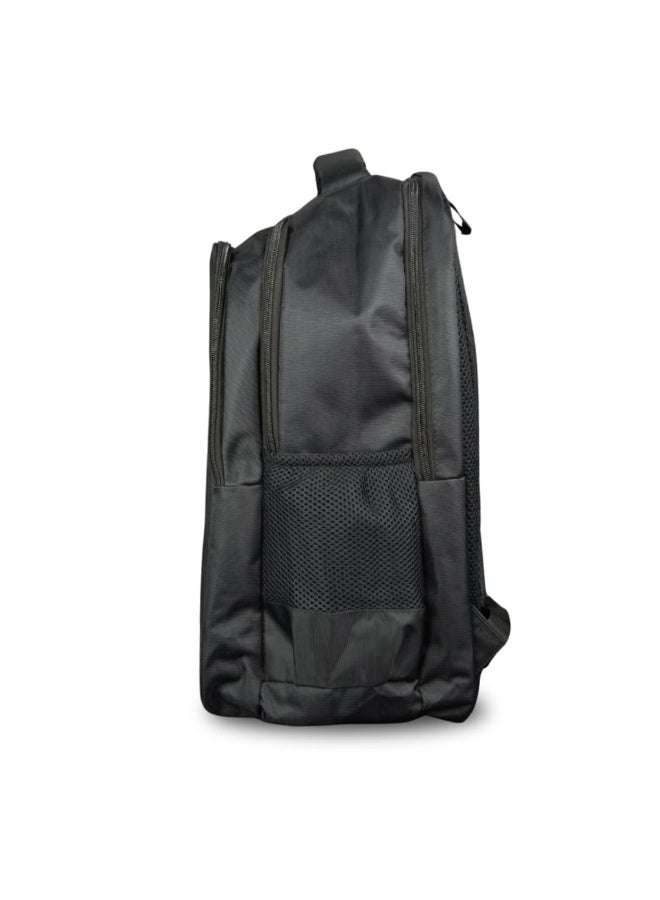 Giftology Rivne Multi-Compartment Laptop Backpack, Smart Design for Everyday Professionals - Black - Image 2