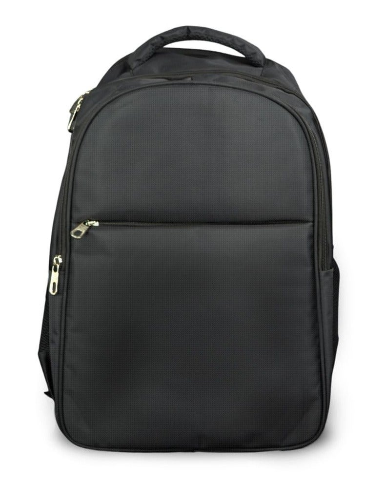 Giftology Rivne Multi-Compartment Laptop Backpack, Smart Design for Everyday Professionals - Black - Image 1