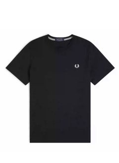 FRED PERRY Fred Perry Men's short sleeve T-shirt Summer casual wheat embroidery pure cotton crew neck simple base 