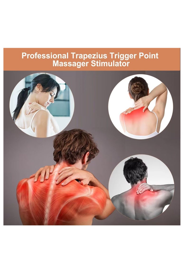 Excefore - Massage Therapy Tool, Myofascial Release Tool, Electric Back Massage Tool for Sore Muscles, Myofascial Release, Stress Relief, Trigger Point and Deep Tissue Massage, Orange - Image 1