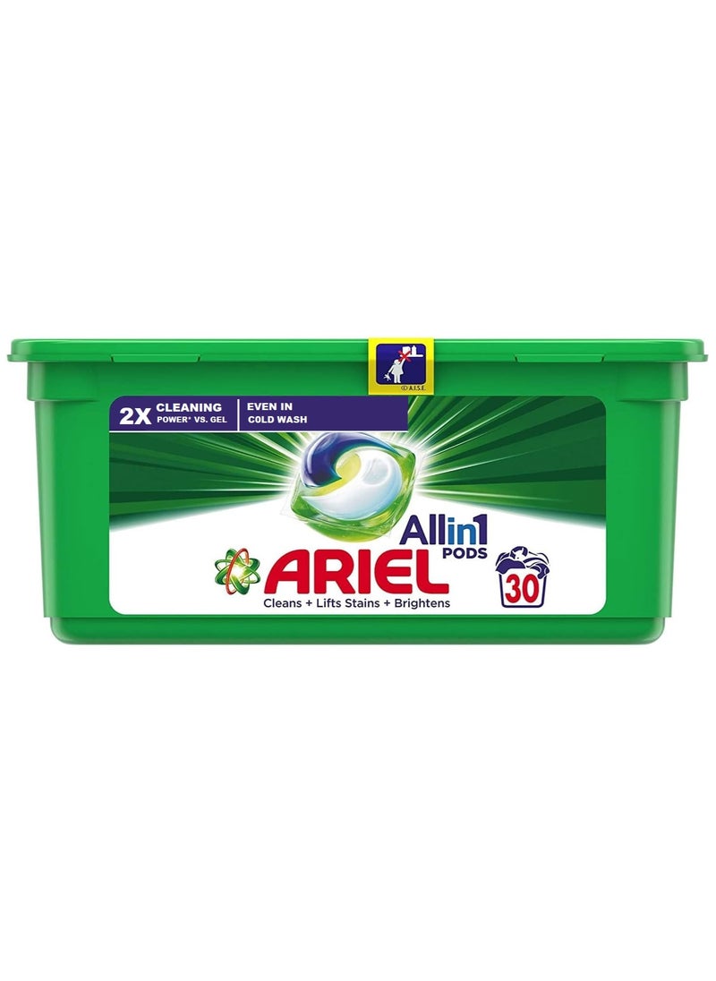Ariel All in 1 Laundry Detergent Pods, Original Scent, 30 Count  - Image 1