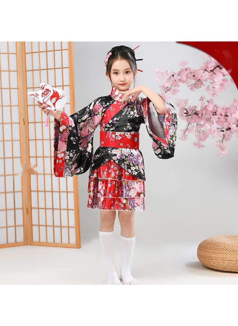 General Japanese traditional dress kimono robe for kids girls costume UAE Dubai Abu Dhabi