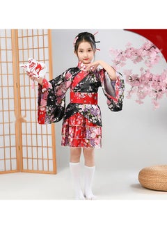 Japanese traditional dress kimono robe for kids girls costume