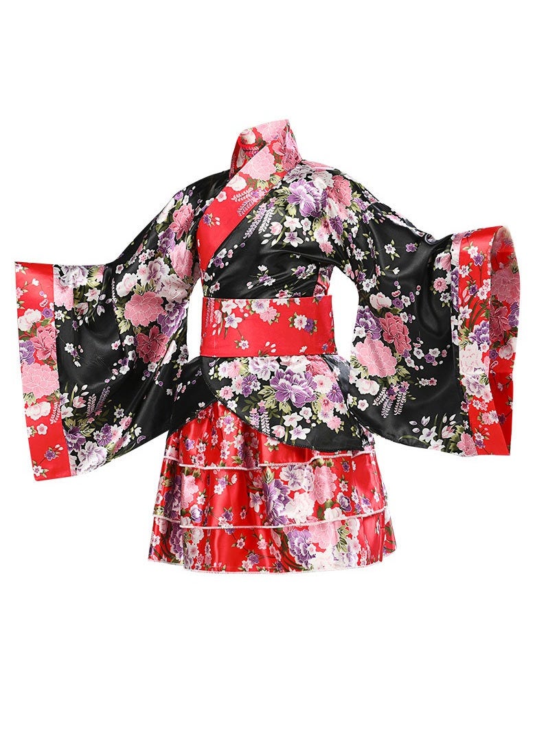 General - Japanese traditional dress kimono robe for kids girls costume - Image 1