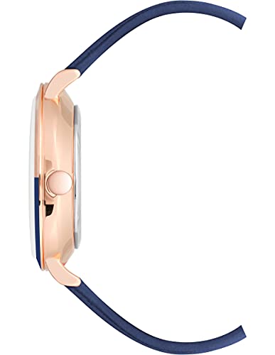 Nine West Dress Watch (Model: NW/2346RGNV), Navy/Rose Gold - Image 5