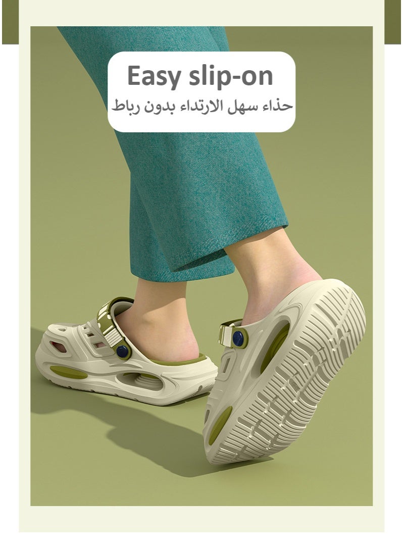 Cloud Slides for Men & Women with Removable Cushion Insole, EVA Shock Absorption, Breathable Hollow Design, Odor-Resistant Material, Lightweight Slip-On Sandals, Double-Layer Comfort Sole, Soft Non-Slip Bathroom & Beach Clogs, Quick-Dry Casual Indoor Outdoor Shoes for Summer, Home, Travel, Garden, Pool, Shower and Daily Walking - Image 4