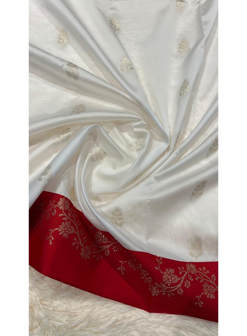 ساري بناراسي شبه حرير - Image 3