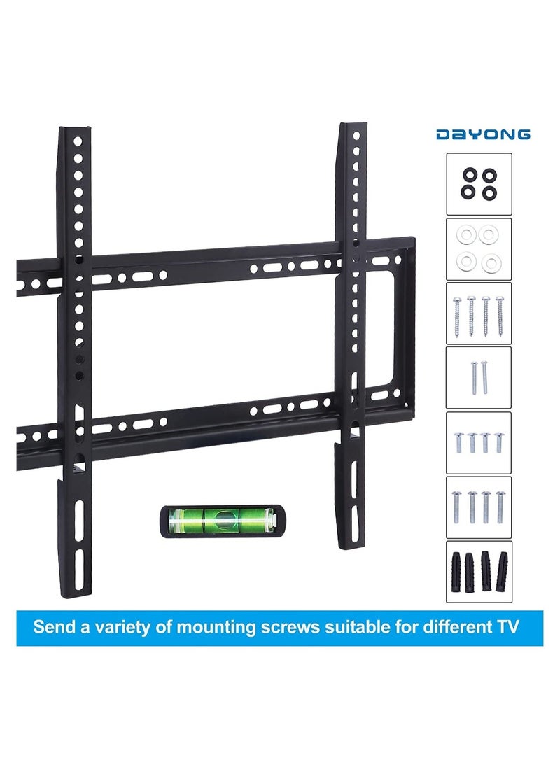 TV Wall Mounts Bracket for 26-65 Inch VESA 400 x 400mm and 35kg Loading Capacity Fixed Mounting Bracket for LED LCD OLED Flat Curved Screen TVs - Image 3