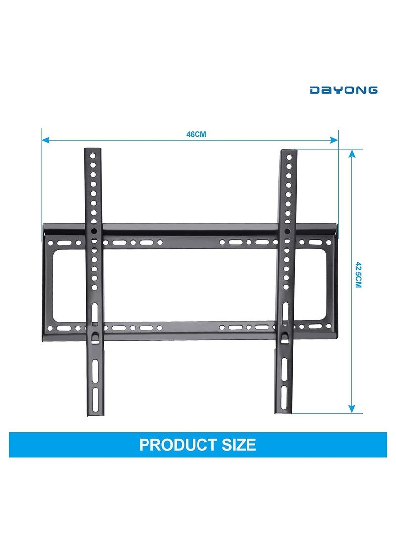 TV Wall Mounts Bracket for 26-65 Inch VESA 400 x 400mm and 35kg Loading Capacity Fixed Mounting Bracket for LED LCD OLED Flat Curved Screen TVs - Image 2