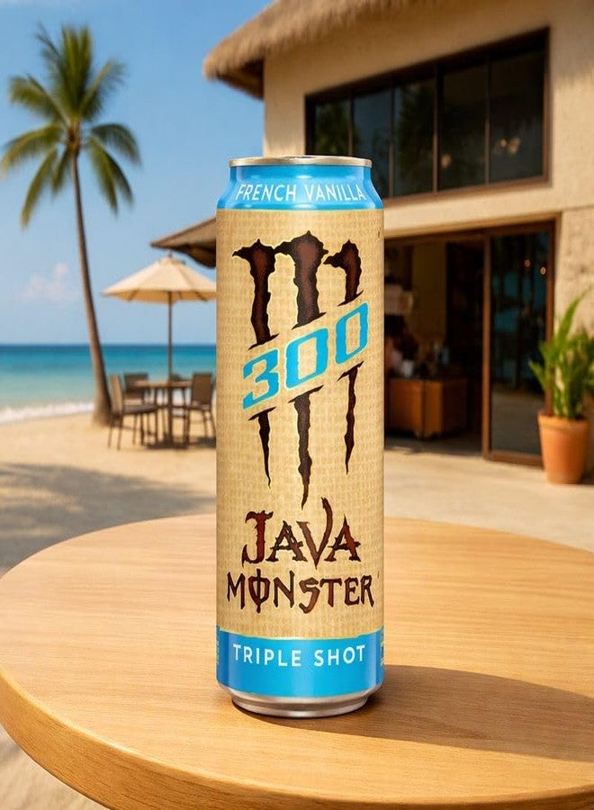 Monster Energy Java 300 Triple Shot French Vanilla (Pack Of 3) 443ml Can By COUGAR | High Caffeine Energy Coffee Drink | Smooth Coffee with French Vanilla Flavor | Ready to Drink Energy Beverage | Boost Focus & Energy - (Imported-USA) - Image 5