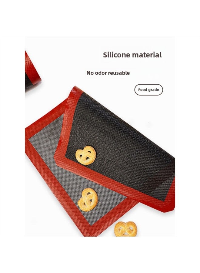 Breathable Silicone Baking Mat Bread Soluble Bean Cookies Baking Mat High Temperature Resistant Baking Pan Mat Food Grade Puff Baking Mat-Specifications:Breathable 30 * 40cm (double Row 18 Connection)-Color:Standard - Image 4