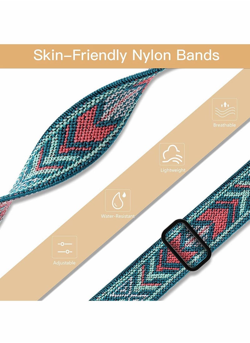 Y&D - Elastic Bands Compatible with Fitbit Versa 2 Adjustable Soft Stretchy Loop Bracelet Watch for Women Men - Image 1