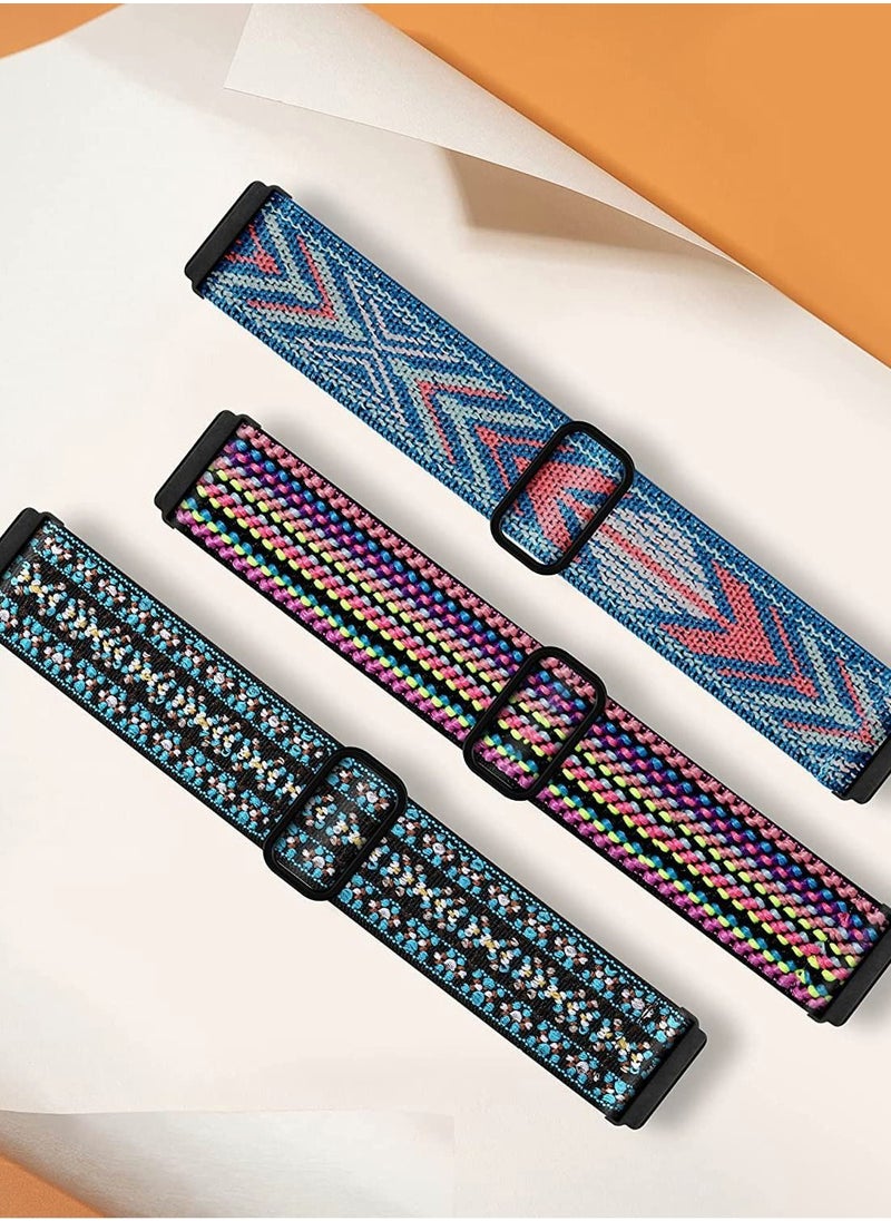 Y&D - Elastic Bands Compatible with Fitbit Versa 2 Adjustable Soft Stretchy Loop Bracelet Watch for Women Men - Image 1