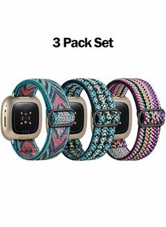 Y&D Elastic Bands Compatible with Fitbit Versa 2 Adjustable Soft Stretchy Loop Bracelet Watch for Women Men  - Image 4