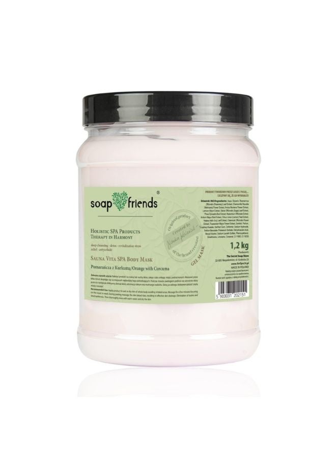 الصابون والأصدقاء قناع ساونا فيتا سبا للجسم بالتوت والليمون | 1.2 كجم - مُنشَّط بالساونا، مُرطِّب ومُفتِّح للبشرة