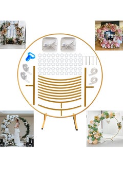 xppier 1.5m Diameter Metal Balloon Arch Kit with Base, Adjustable Balloon Arch Stand Kit for Outdoors Indoor for Wedding Baby Shower Birthday Party Supplies Decorations  - Image 2