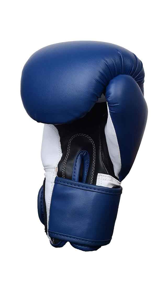 Maizo Pro Training Moulded Padding Gloves/Fighting & Kickboxing Gloves/Training Gloves for Combat, Matches & Practice for Men & Women (6oz, Blue White Black) - Image 4