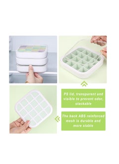 Y&D Ice Cube Tray, 16 Cell Silicone Mold Trays with Lid, Square Mold, Soft and Easy Release, BPA Free, Stackable Reusable, Used to Make Cubes for Drink  - Image 2