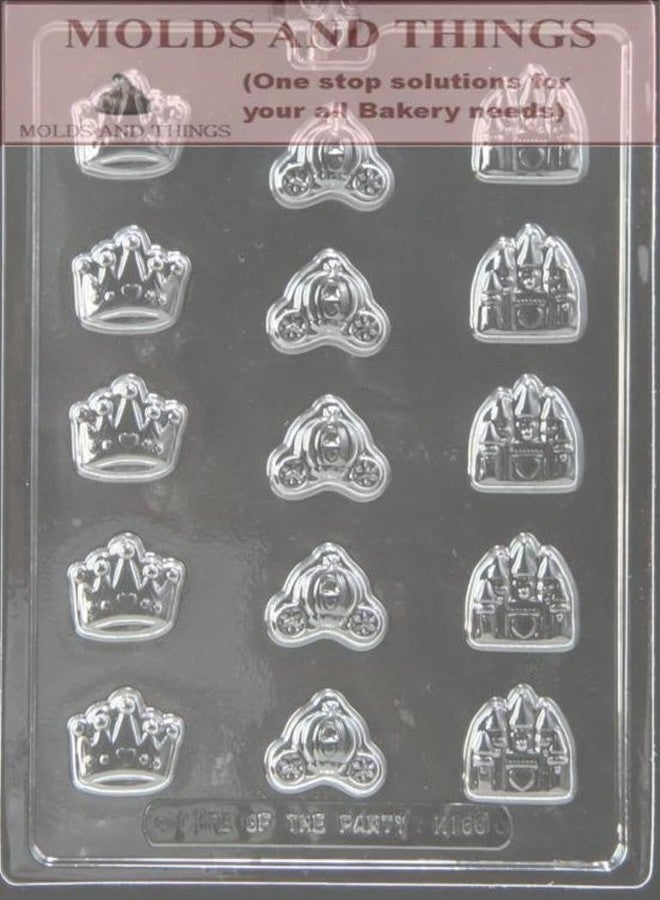 MOLDS AND THINGS قوالب تزيين على شكل تاج أميرة، عربة، قلعة، شوكولاتة وحلوى، قوالب بلاستيكية للخبز والتزيين، الجبس، الخبز، الصابون، صينية مكعبات الثلج، قوالب بلاستيكية للشوكولاتة والحلوى - Image 4