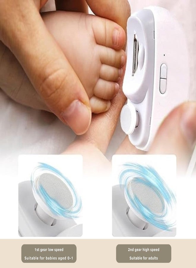 SIGNAXO مقص أظافر كهربائي SIGNAXO | مقص أظافر قابل لإعادة الشحن 2 في 1 مع ضوء LED ومبرد أظافر | آلة قص أظافر أوتوماتيكية للبالغين والأطفال والرضع | أداة عناية ذكية للمنزل - Image 5
