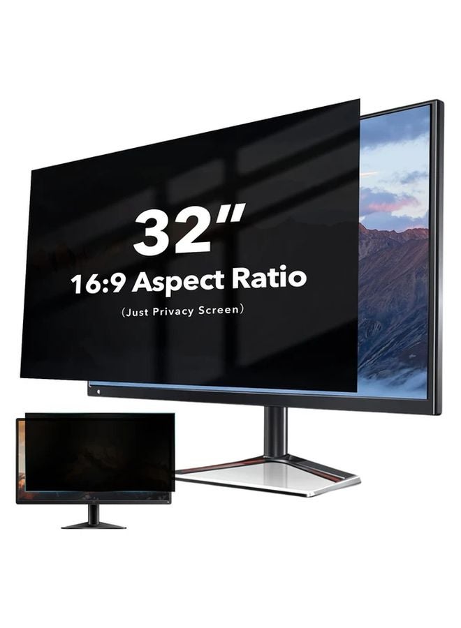 32 Inch Privacy Screen Protector Anti Glare Blue Light Blocking Removable Anti Spy Filter - Image 4