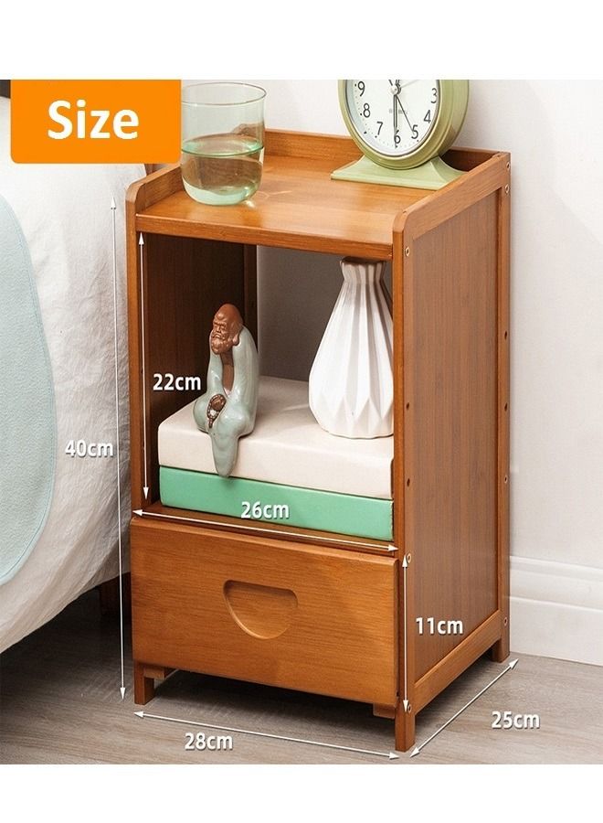 fashionhome Bedside Cabinet Simple Modern Storage Table 28 x 25 x 40 cm  - Image 2