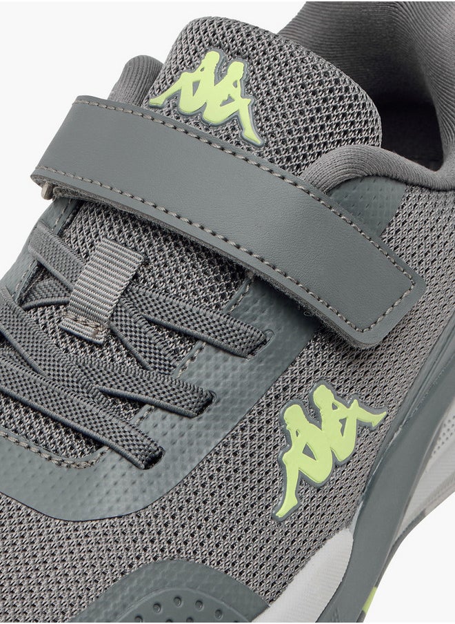 Boys' Pull Tab Detail Sports Shoes with Hook and Loop Closure