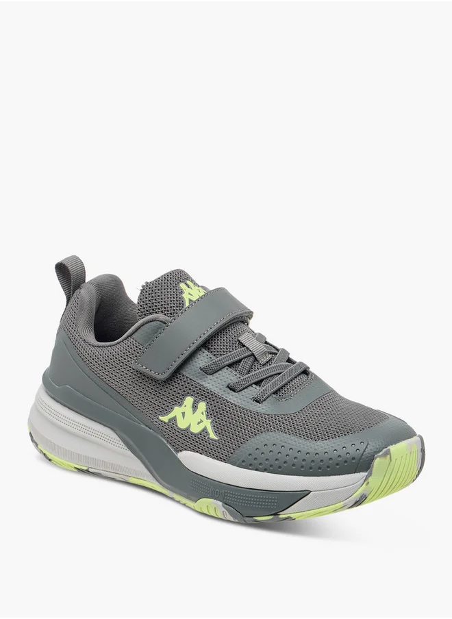 Kappa Boys' Pull Tab Detail Sports Shoes with Hook and Loop Closure