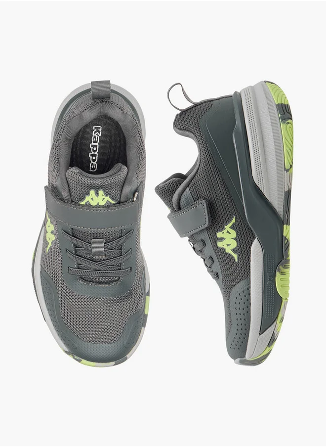 Kappa Boys' Pull Tab Detail Sports Shoes with Hook and Loop Closure