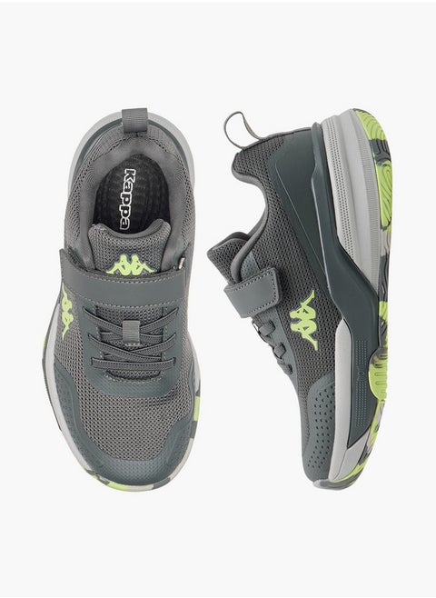 Boys' Pull Tab Detail Sports Shoes with Hook and Loop Closure