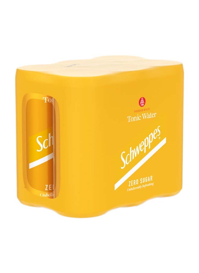 Schweppes Zero Tonic Soda 6 x 250ml  - Image 1