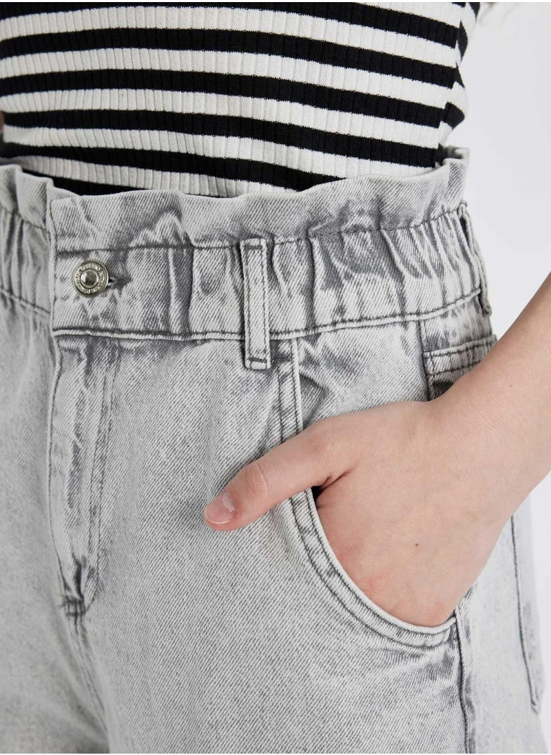 ديفاكتو Paperbag Fit High Waist Jeans