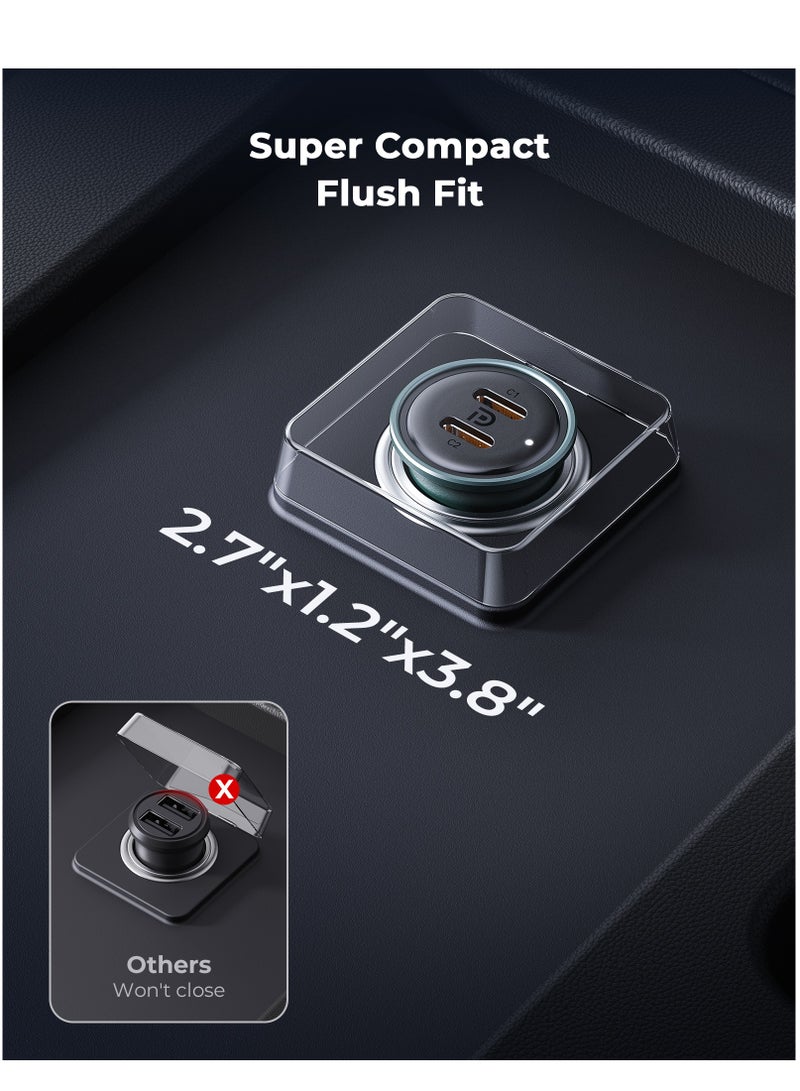 VOLTME 30W Dual USB-C Car Charger Adapter, PD 3.0 Fast Charging for iPhone 16/16 Pro Max/15/14/13/12/11 Series, iPad Pro/Air/Mini, Samsung Galaxy S25/S25 Ultra/S24/S23/S22/S21, Pixel, Android Phones – Type-C Fast Car Charger for In-Car Charging and Travel Use (Green) - Image 4