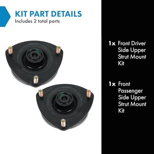 TRQ Front Upper Strut Mount Kit Compatible with 2005-2006 Acura RSX 2002-2005 Honda Civic - Image 2