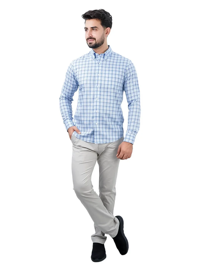 GIORDANO Men's Wrinkle-Free Long Sleeve Cotton Oxford Shirt