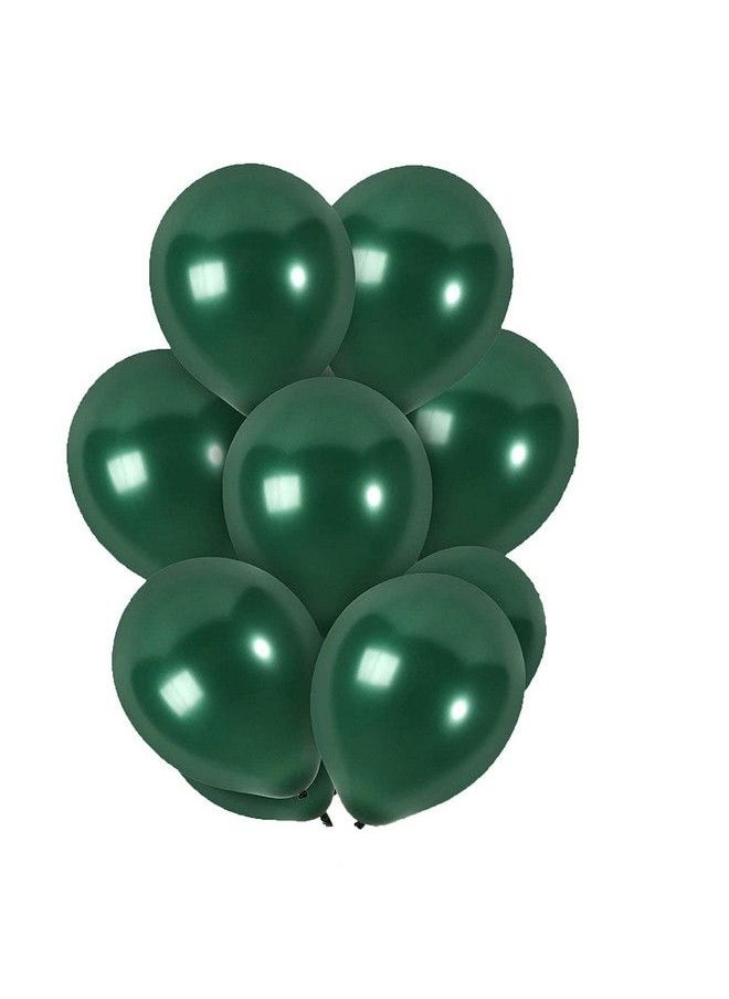 Amazleer - Forest Green Balloons 12 Inch Emerald Green Balloons 100 Pack Hunter Green Balloons For Photo Shoot Wedding Baby Shower Birthday Party Event Decoration Latex Big Round Army Balloons For Men Women - Image 1