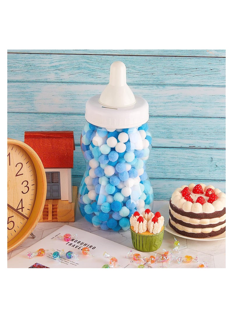 KASTWAVE Fillable Feeding Bottle Candy Box Plastic Candy Bottle, Baby Clear Bottle Shower Favor, Baby Bottle Piggy Bank for Girl Boy Candy Party Decor, 2 Pcs - Image 2