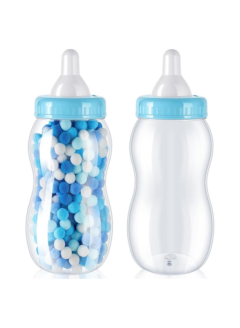 KASTWAVE Fillable Feeding Bottle Candy Box Plastic Candy Bottle, Baby Clear Bottle Shower Favor, Baby Bottle Piggy Bank for Girl Boy Candy Party Decor, 2 Pcs - Image 1