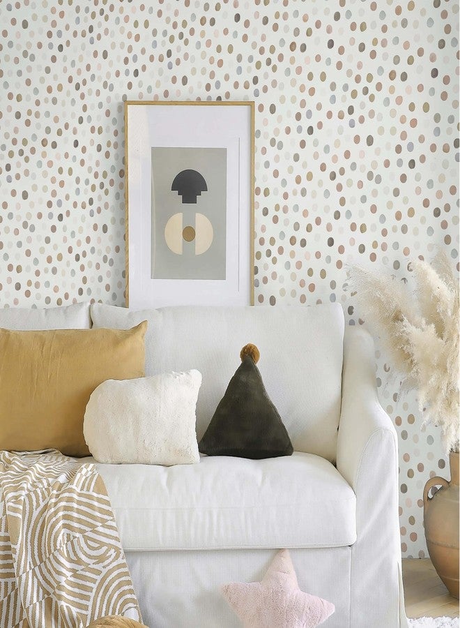 Ismoon Colorful Wallpaper Polka Dot Wallpaper Peel and Stick 17.3''x78.7'' Colorful Contact Paper for Cabinets Removable Self-Adhesive Boho Wall Paper Renter Friendly for Bedroom Vinyl Roll - Image 3