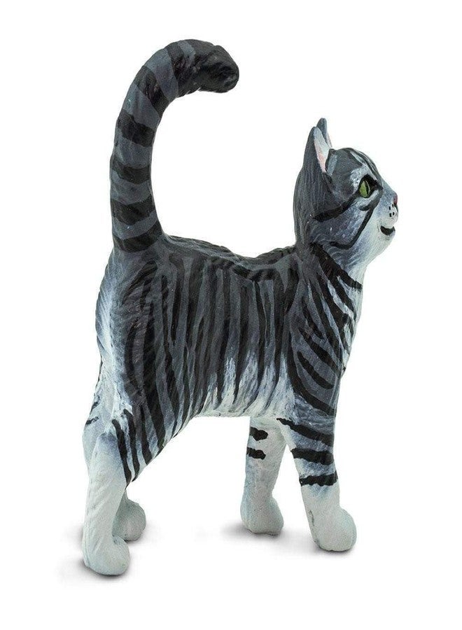 Safari Ltd. Gray Tabby Cat - Realistic 2" Cat Figurine - Educational Toy for Boys, Girls, and Kids Ages 3+ - Image 4