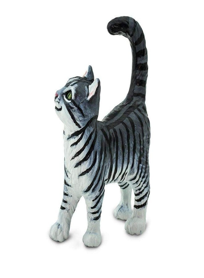 Safari Ltd. Gray Tabby Cat - Realistic 2" Cat Figurine - Educational Toy for Boys, Girls, and Kids Ages 3+ - Image 5