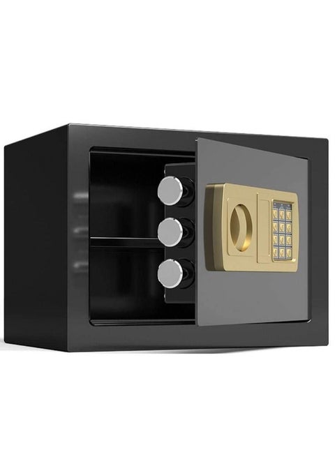 A4 Size Vault Safe Box with Key and Pin for Money Documents