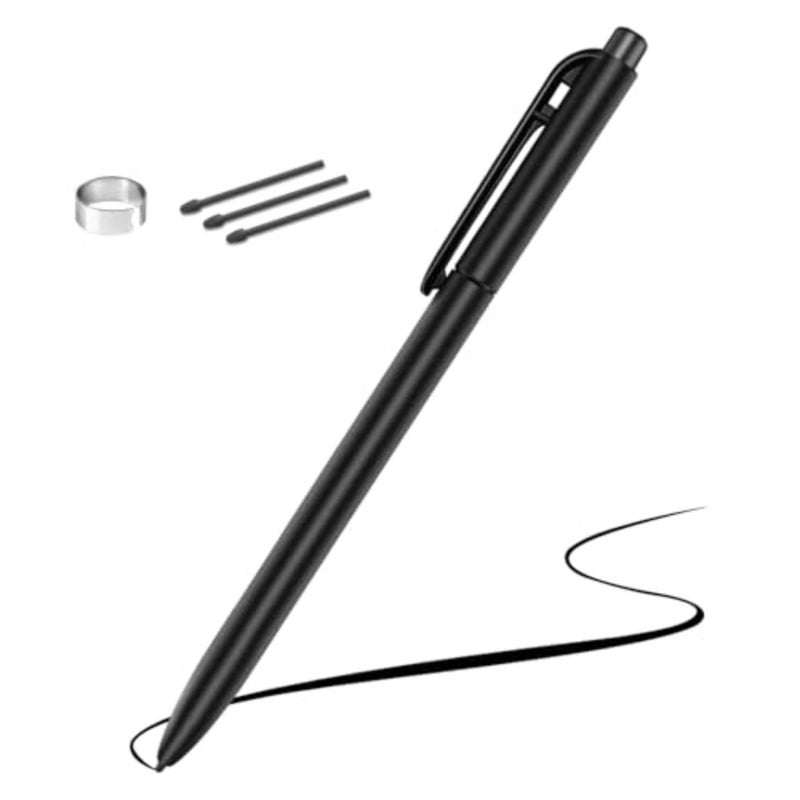 قلم EMR لقلم رائع مع ممحاة، قلم بديل لجهاز لوحي رائع/Wacom/SuperNote/Kindle Scribe/Remarkable، 4096 مستوى ضغط، يتضمن رفض راحة اليد 3 رؤوس للقلم - Image 1