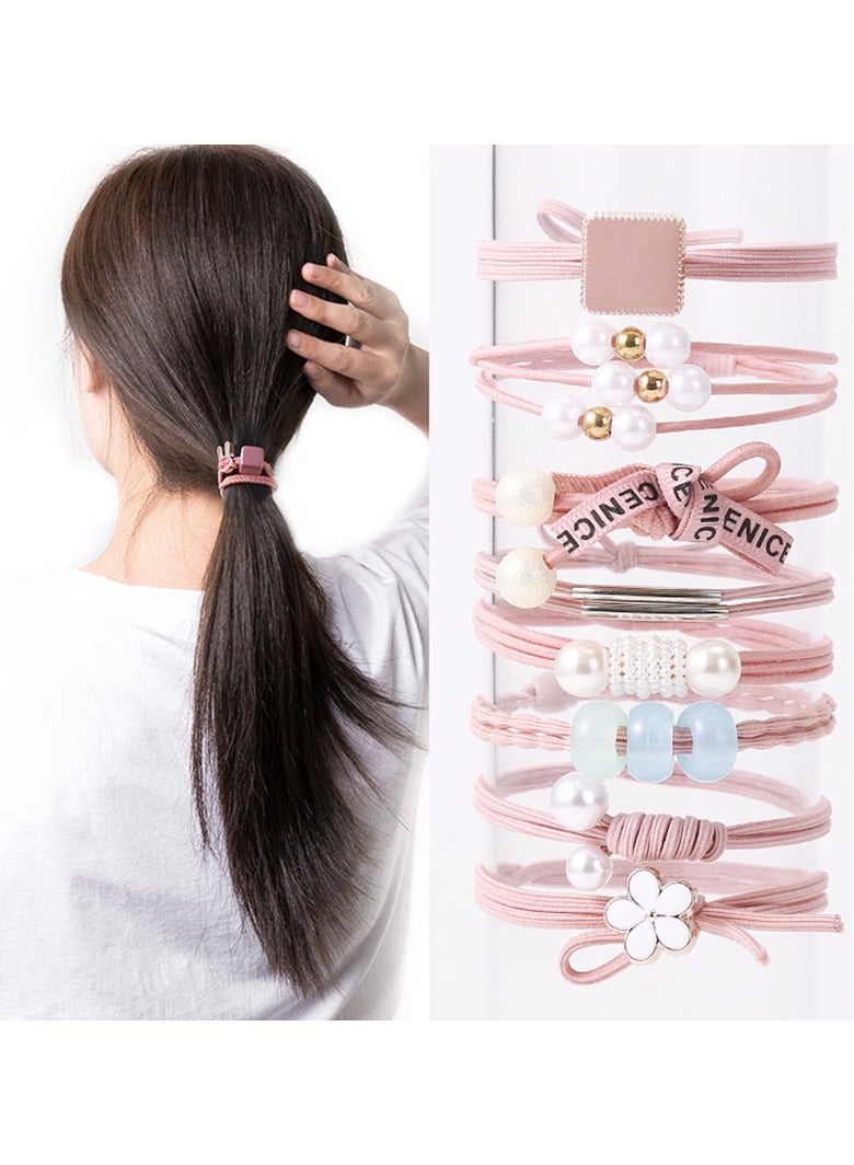 جلوسكي 12 حزمة Scrunchies للنساء البنات مطاط الفرقة الشعر الكرة عالية المرونة الشعر سميكة روابط للشعر سميكة ورقيقة - Image 1